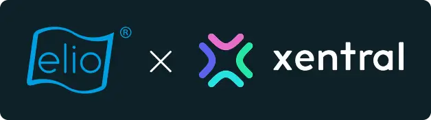Starke Partnerschaft von elio und Xentral Logos der Unternehmen elio und Xentral nebeneinander (symbolisiert Partnerschaft)