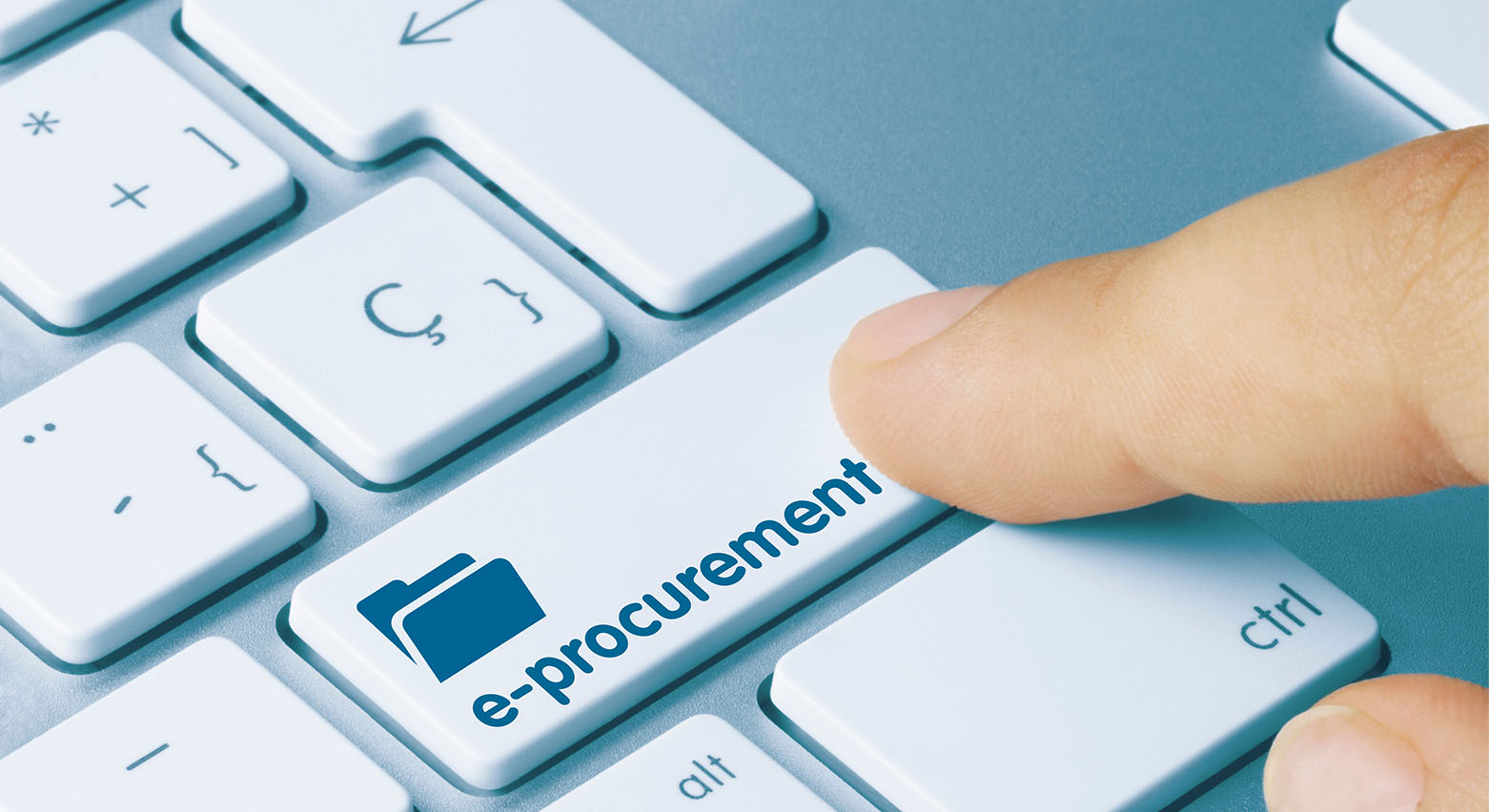 E-Procurement-Visualisierung Tastatur mit e-procurement-Taste